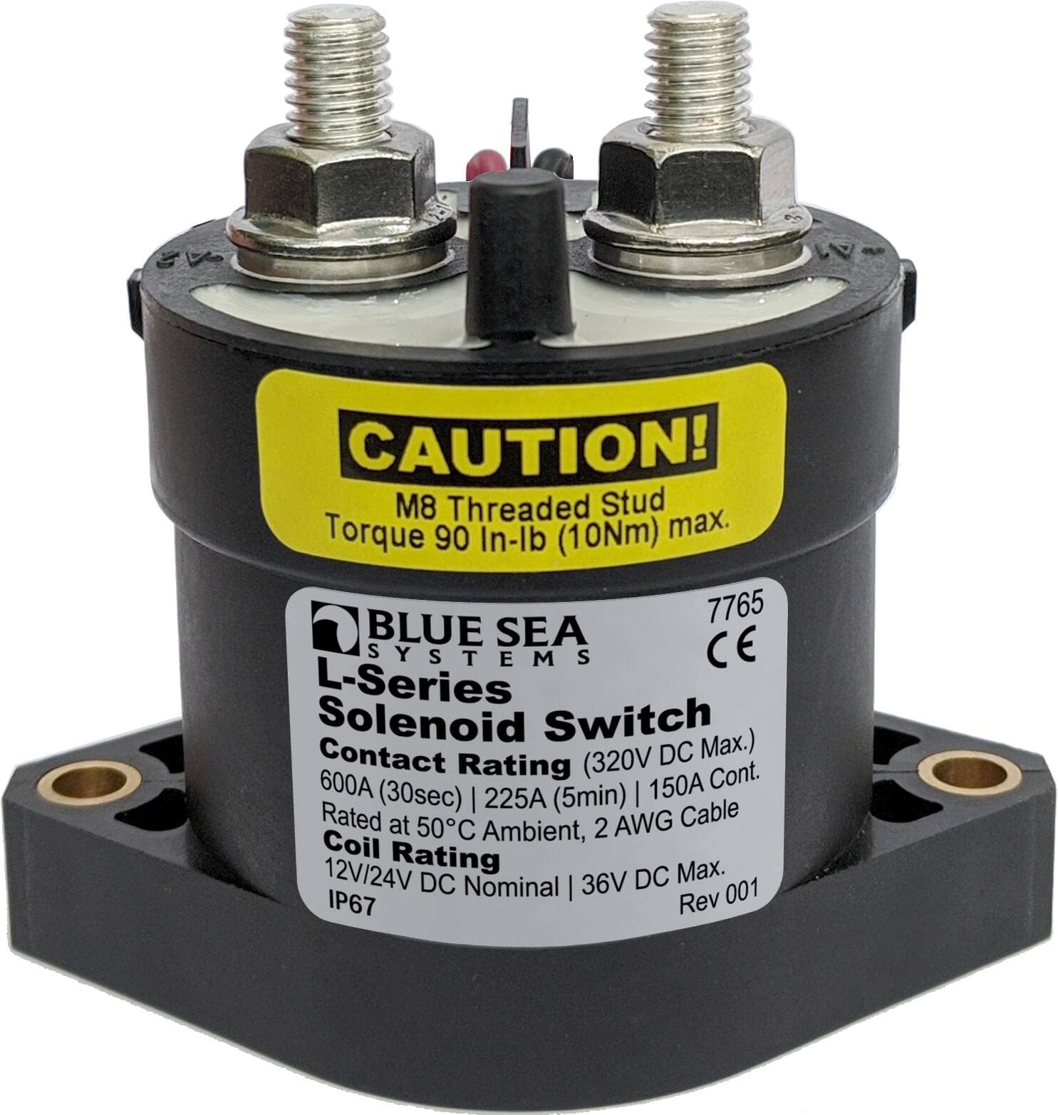 Blue Sea Systems 7765 L-Series Solenoid 150A 12/24V DC, Black