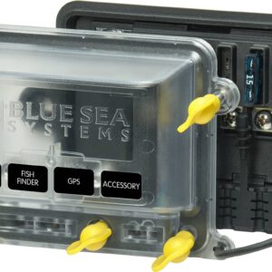 Blue Sea Systems 5056100 ST Blade Water-Resistant Fuse Block, Manual Cover