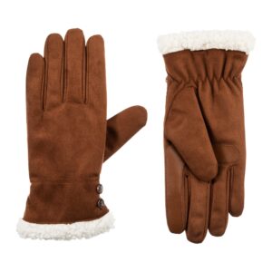 isotoner Womens Recycled Microsuede Glove with SmartDri Technology