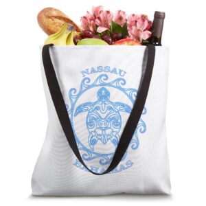 Nassau Bahamas Tribal Sea Turtle Summer Beach Tote Bag