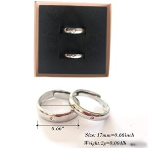 AWA JJK Ring 2PCs,Anime Black and White Couple Rings Cosplay Costume Necklace Jewelry Gift (Couple Rings)