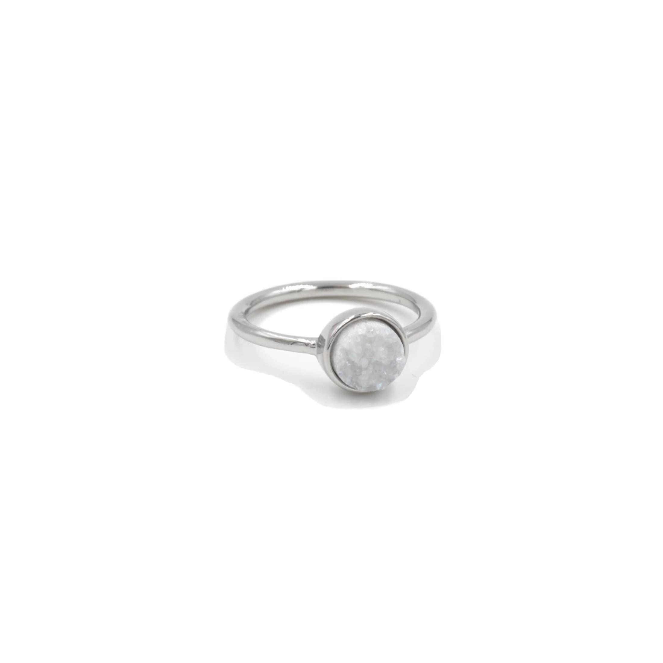 Kinsley Armelle Stone Collection - Silver Quartz Ring