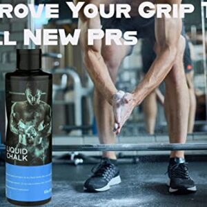 Grip Glu Liquid Chalk Pro Grade - enhanced grip for deadlifting, weightlifting, powerlifting, gymnastics, rock climbing, crossfit, track and field