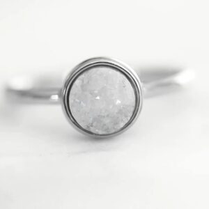 Kinsley Armelle Stone Collection - Silver Quartz Ring