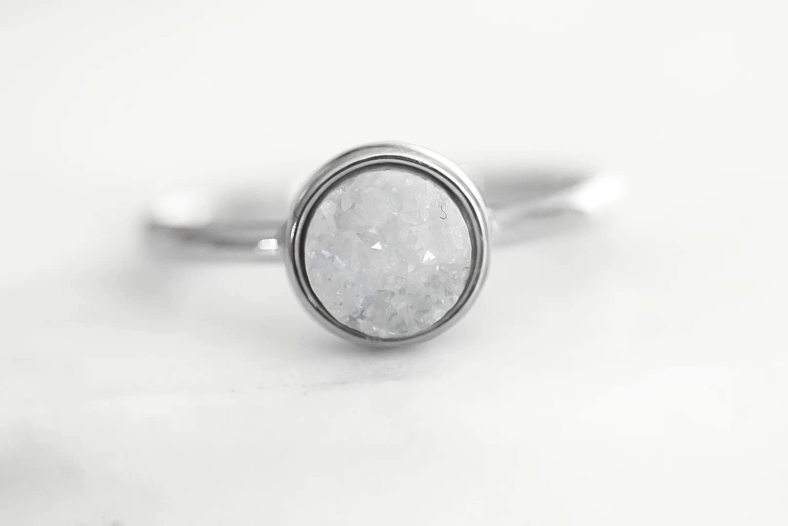 Kinsley Armelle Stone Collection - Silver Quartz Ring