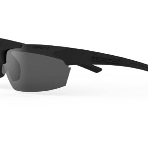 Tifosi Jet - Interchangeable Sport Sunglasses (Matte Black (Smoke/AC Red/Clear))