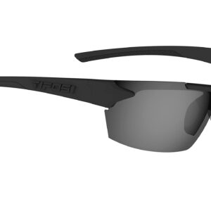 Tifosi Jet - Interchangeable Sport Sunglasses (Matte Black (Smoke/AC Red/Clear))