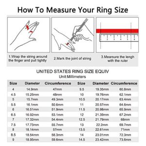 SHINYSO Wedding Bands for Women Infinity Stacking Ring Half Cubic Zirconia Eternity Engagement Silver Ring Size 5