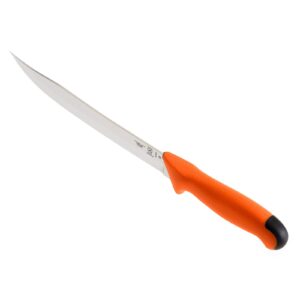 Mercer Culinary Mercer Sport Knife, 9" Utility Fishing Slicer, Scalloped, Orange M13801, One Size, Multi