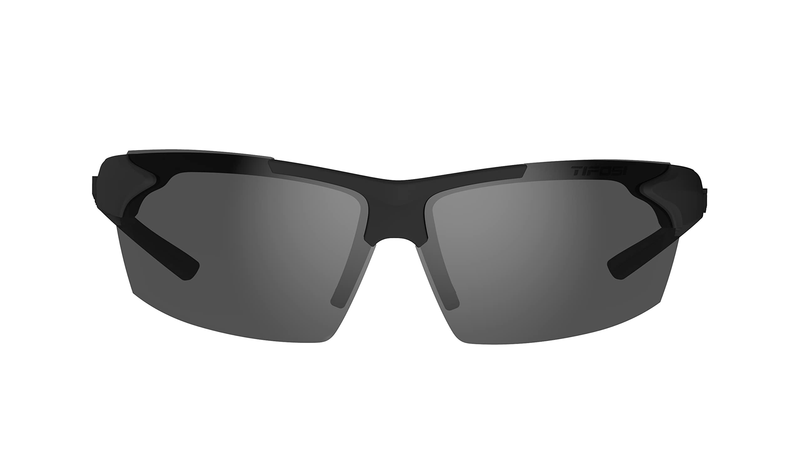 Tifosi Jet - Interchangeable Sport Sunglasses (Matte Black (Smoke/AC Red/Clear))