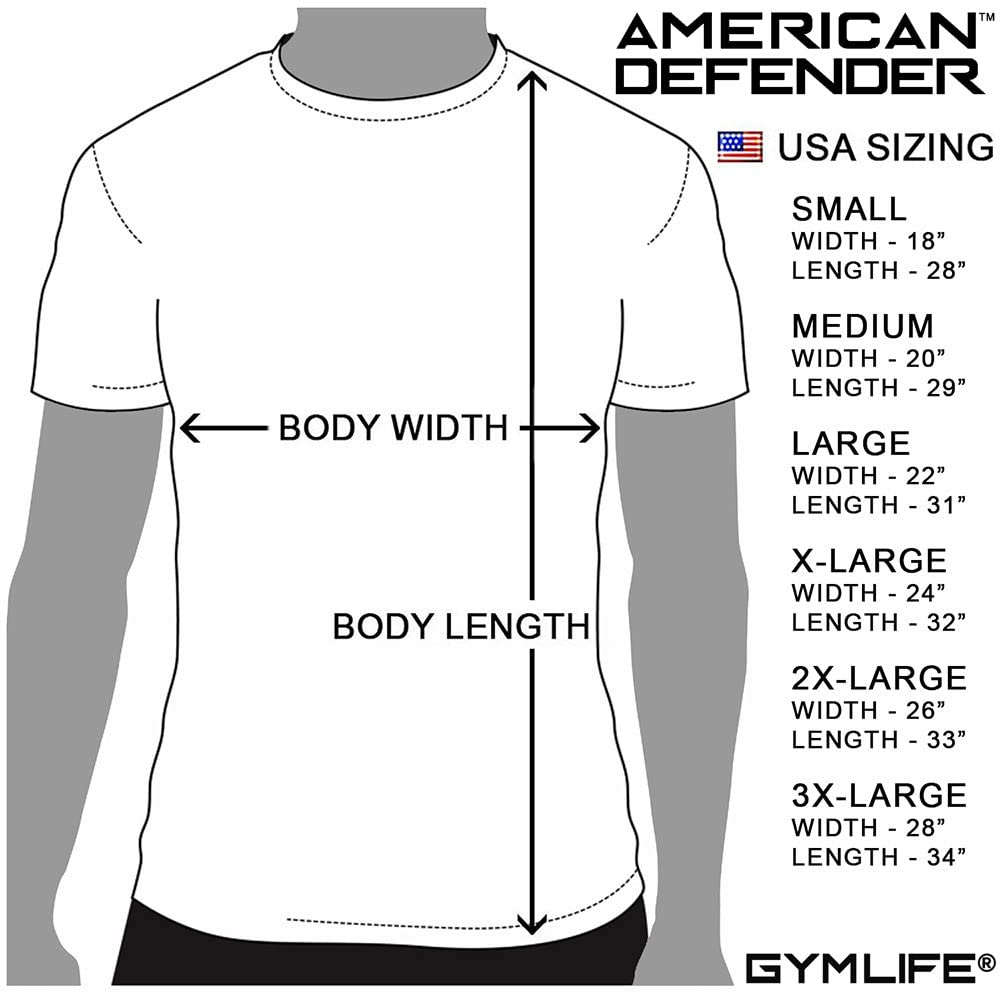 Gym Life Men's American Flag Athletic Performance Short Sleeve Workout T-Shirt, Olive Green (X-Large)