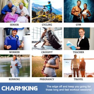 CHARMKING Compression Socks for Women & Men Circulation (3 Pairs) 15-20 mmHg is Best Athletic for Running, Flight Travel, Support, Cycling, Pregnant - Boost Performance, Durability (L/XL,Multi 54)