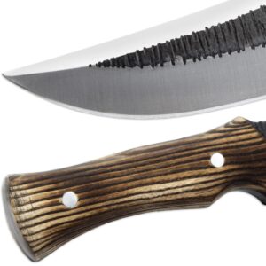 Armory Replicas Wild Hog Bowie Outdoor Hunting Knife | Full Tang Fixed Blade Knife Wooden Handle