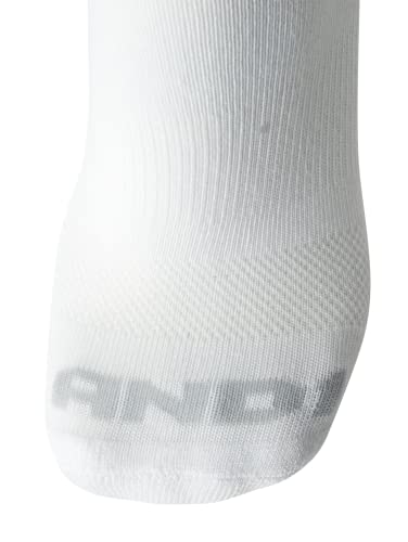 AND1 Men's Socks - Athletic Cushion Crew Socks (24 Pack), Size 6-12.5, White