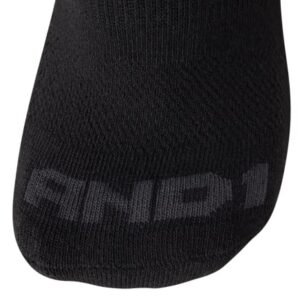 AND1 Men's Socks - Athletic Cushion Crew Socks (24 Pack), Size 6-12.5, Black