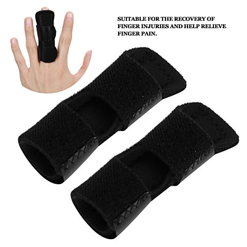 Trigger Finger Splints, 2pcs Mallet Finger Brace Joints Stabilizer Sports Fracture Recovery Fixing Splint Protector Adjustable Hand Support Protection Injury for Arthritis Pain