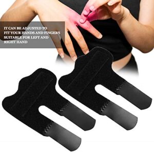 Trigger Finger Splints, 2pcs Mallet Finger Brace Joints Stabilizer Sports Fracture Recovery Fixing Splint Protector Adjustable Hand Support Protection Injury for Arthritis Pain