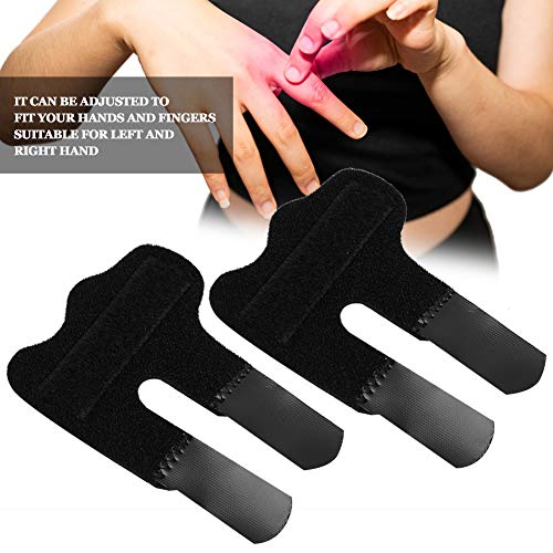 Trigger Finger Splints, 2pcs Mallet Finger Brace Joints Stabilizer Sports Fracture Recovery Fixing Splint Protector Adjustable Hand Support Protection Injury for Arthritis Pain