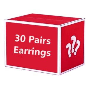 QTMY Zinc Jewelry Earrings for Women,30 pcs Earrings Unique Gift Fashion Accessories Bundle for Women