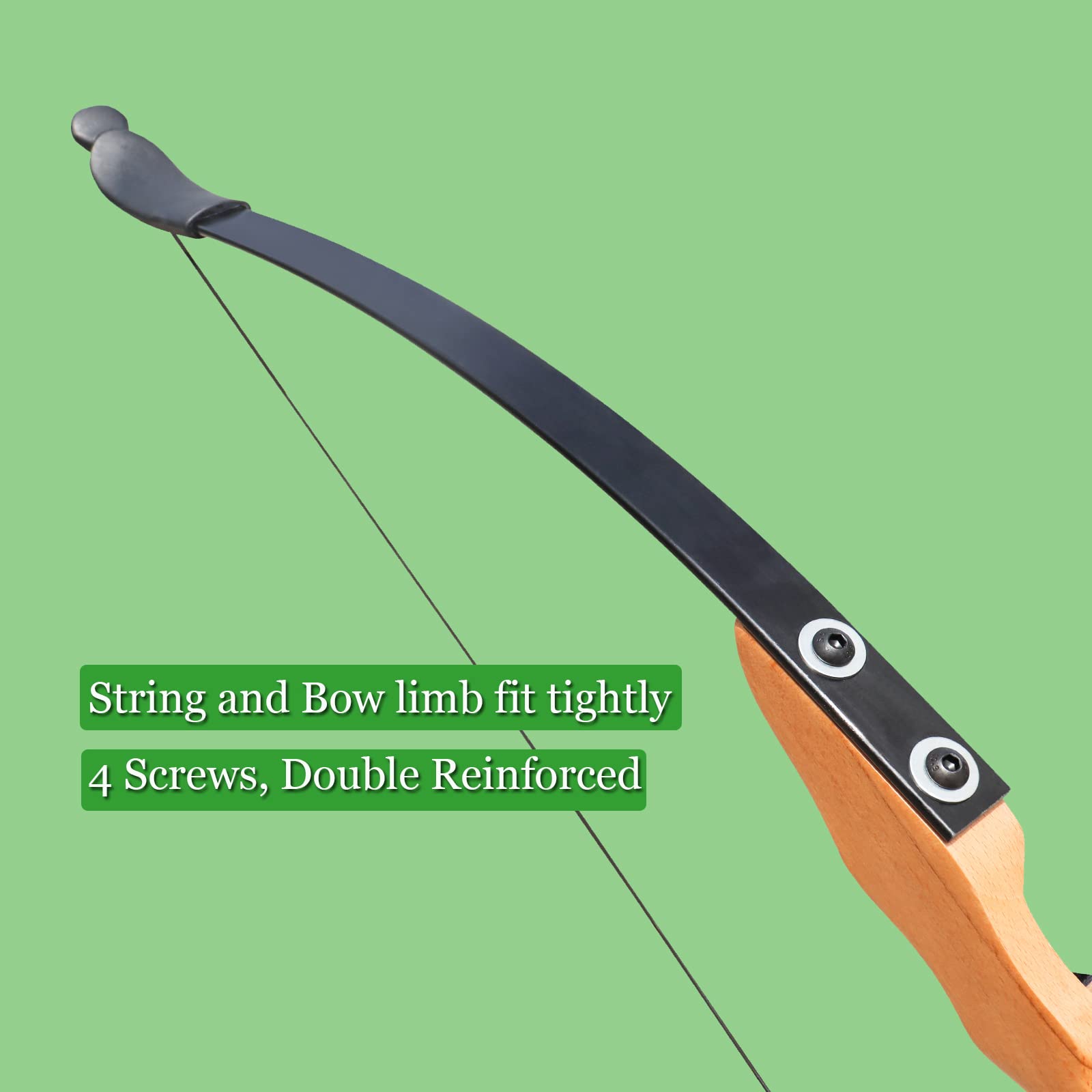 Traditional Wooden Recurve Bow and Arrow Set for Adults Beginner, 30LB 40LB Right Handed Wooden Archery Long Bows for Outdoor Shooting Training Practice (40LBS)