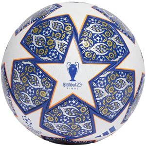 adidas ucl istanbul pro match ball - celebrate istanbul's legacy with a high-performance ball, white/team royal blue/solar orange/silver met. size 5