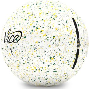 VICE Pro Golf Balls, Green and Yellow Drip