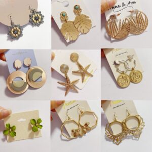 QTMY Zinc Jewelry Earrings for Women,30 pcs Earrings Unique Gift Fashion Accessories Bundle for Women