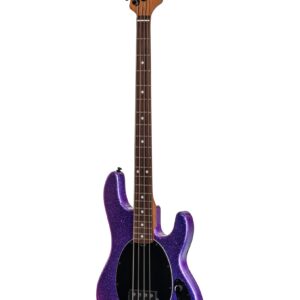 Sterling by Music Man 4 String Bass Guitar, Right, Purple Sparkle (RAY34-PSK-R2)