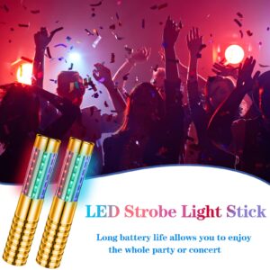 4 Pieces LED Strobe Baton Bottle Service Sparklers LED Metallic Bottle Service Lights Handheld Light for Nightclubs Weddings Parties Activities Supplies