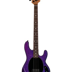 Sterling by Music Man 4 String Bass Guitar, Right, Purple Sparkle (RAY34-PSK-R2)