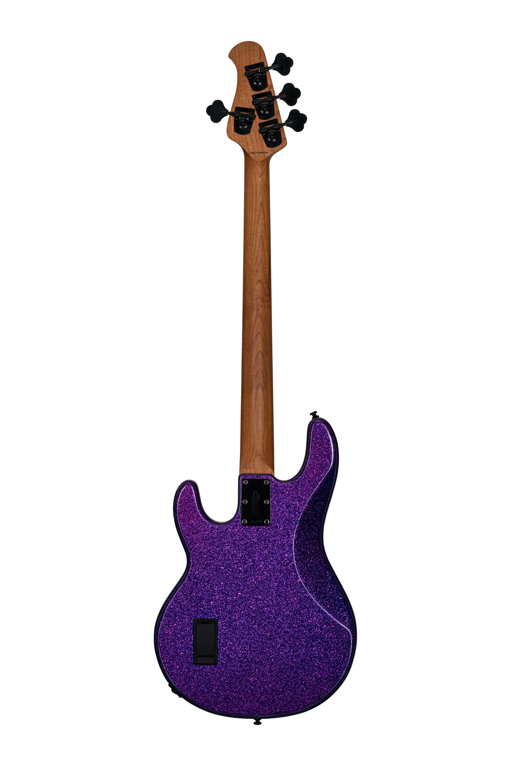 Sterling by Music Man 4 String Bass Guitar, Right, Purple Sparkle (RAY34-PSK-R2)