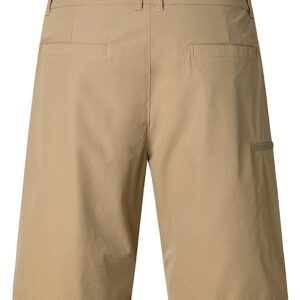 Derminpro Men's Classic Fit Stretch Nylon Waterproof Golf Shorts with Zip Pockets Khaki XX-Large