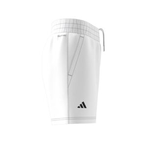 adidas Boys' Club Tennis 3-Stripes Shorts, White (2023), Medium