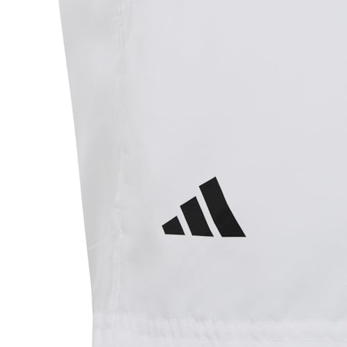 adidas Boys' Club Tennis 3-Stripes Shorts, White (2023), Medium