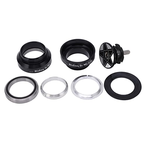 Shanrya Road Bike Headset Bearings, Flexible Rotation Mountain Bike Headset Rust Proof for 34mm Frame