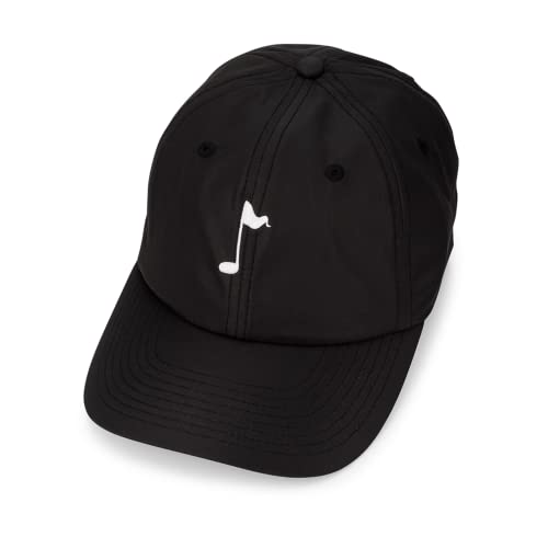 Golf Made Me Do It Melody Performance Dad Hat - Adjustable Perfomance Golf Cap, One Size Fits All (Black/White)