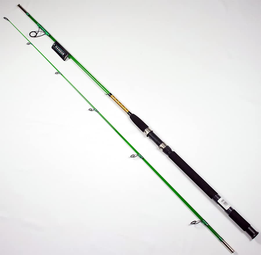 HAMOUR Fishing Rod 8'10" Medium Power Fast Action Solid Fiberglass 2 Section