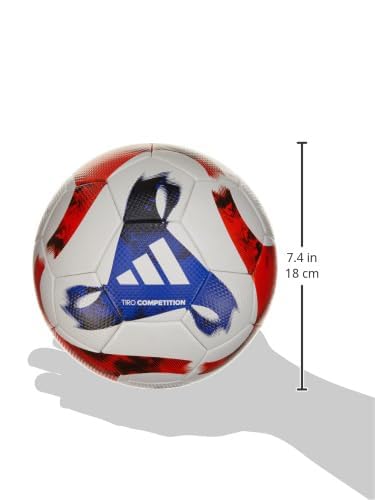 adidas Unisex-Adult Tiro Competition Ball, White/Black/Team Solar Orange/Team Royal Blue, 5