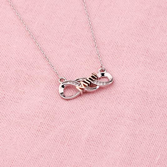 LQRI Mimi Necklace Thank You Mimi Gifts Thank You For Being My Mimi Infinity Necklace Best Mimi Ever Gift Mothers Day Jewelry Gifts for Grandma Mimi (silver)