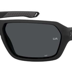 UA Recon Square Sunglasses, Matte Black Frame w/ Gray Lenses (1374555)