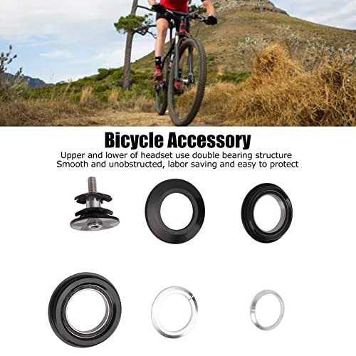 Shanrya Mountain Road Bike Headset Bearing, Easy to Headset Bearing Bowl Group Unobstructed 4449.7mm Anodized Coloring