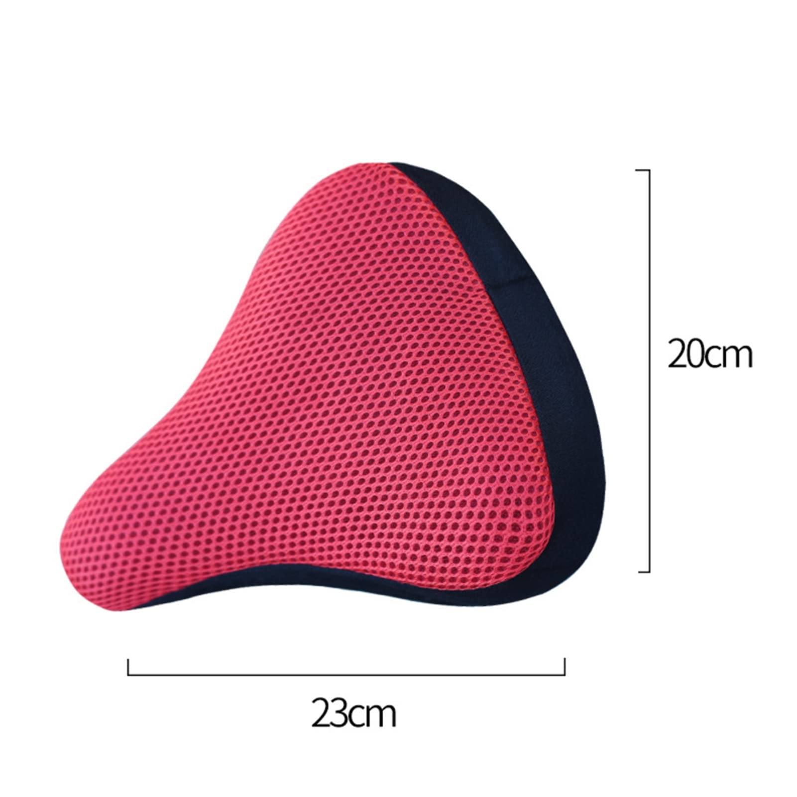 Yirepny Thicken Bicycle Seat Cover Breathable Honeycomb Design High Strength Bike Cushion Cover for Men Everyone, Fits Spin, Stationary, Cruiser Bikes, Indoor Cycling Black