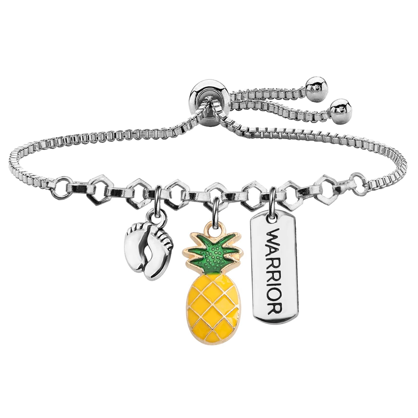 MYOSPARK IVF Fertility Wish Gift IVF Infertility Warrior Pineapple Bracelet IVF Encouragement Gifts for Women (Fertility Wish BR)