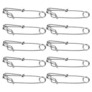 SOONALL 10Pcs Longline Snap Clip, Stainless Steel Long Line Fishing Tuna Clips, Longline Branch Hangers Snap Clip Tuna Clamp Fishing Tackle - 2.6X100mm