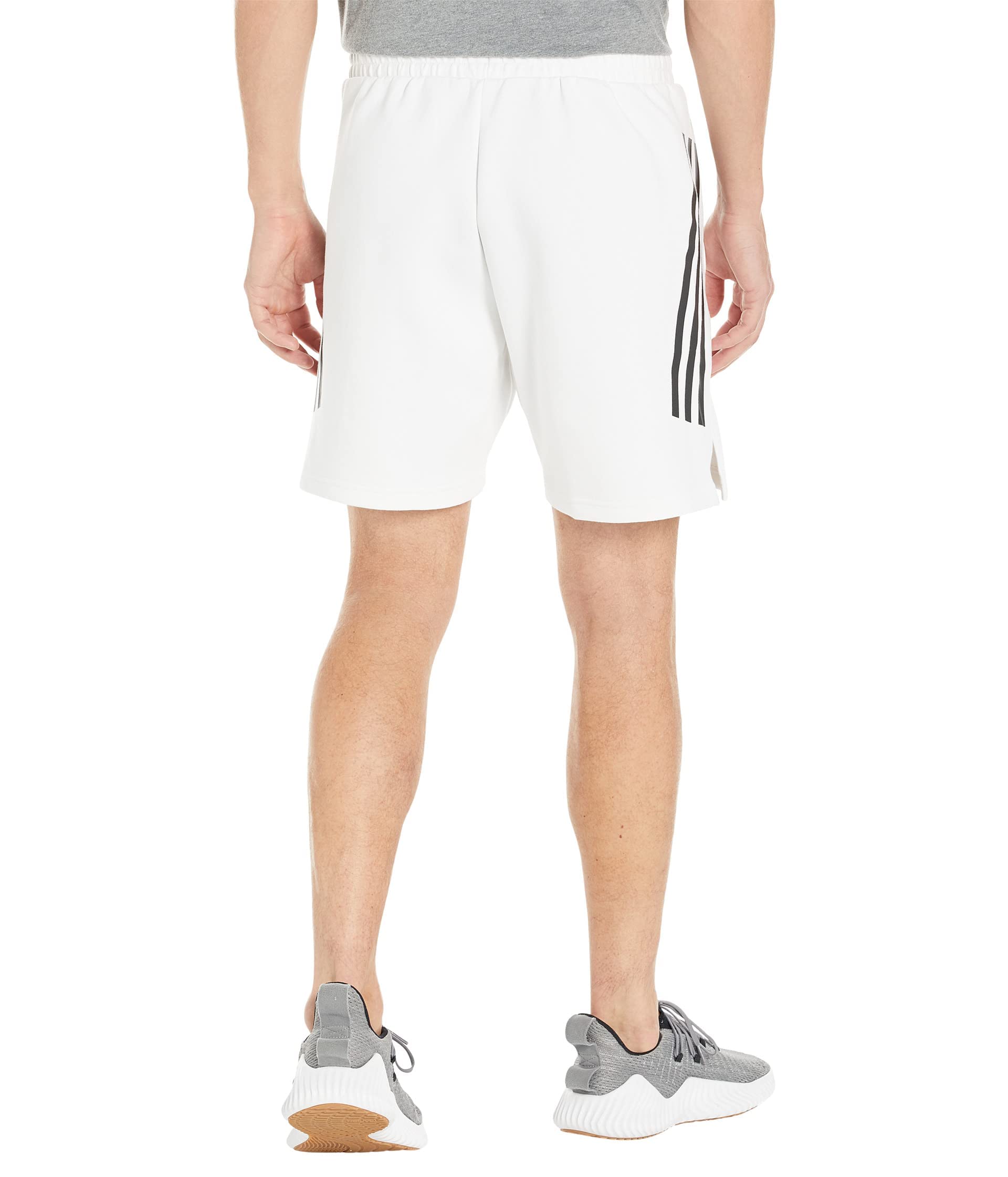 adidas Men's Future Icon 3-Stripes Shorts, White, X-Large