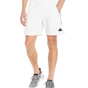 adidas Men's Future Icon 3-Stripes Shorts, White, X-Large