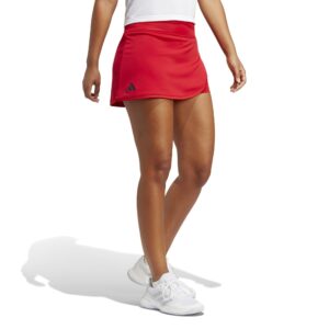 adidas women's club tennis skirt, better scarlet, large