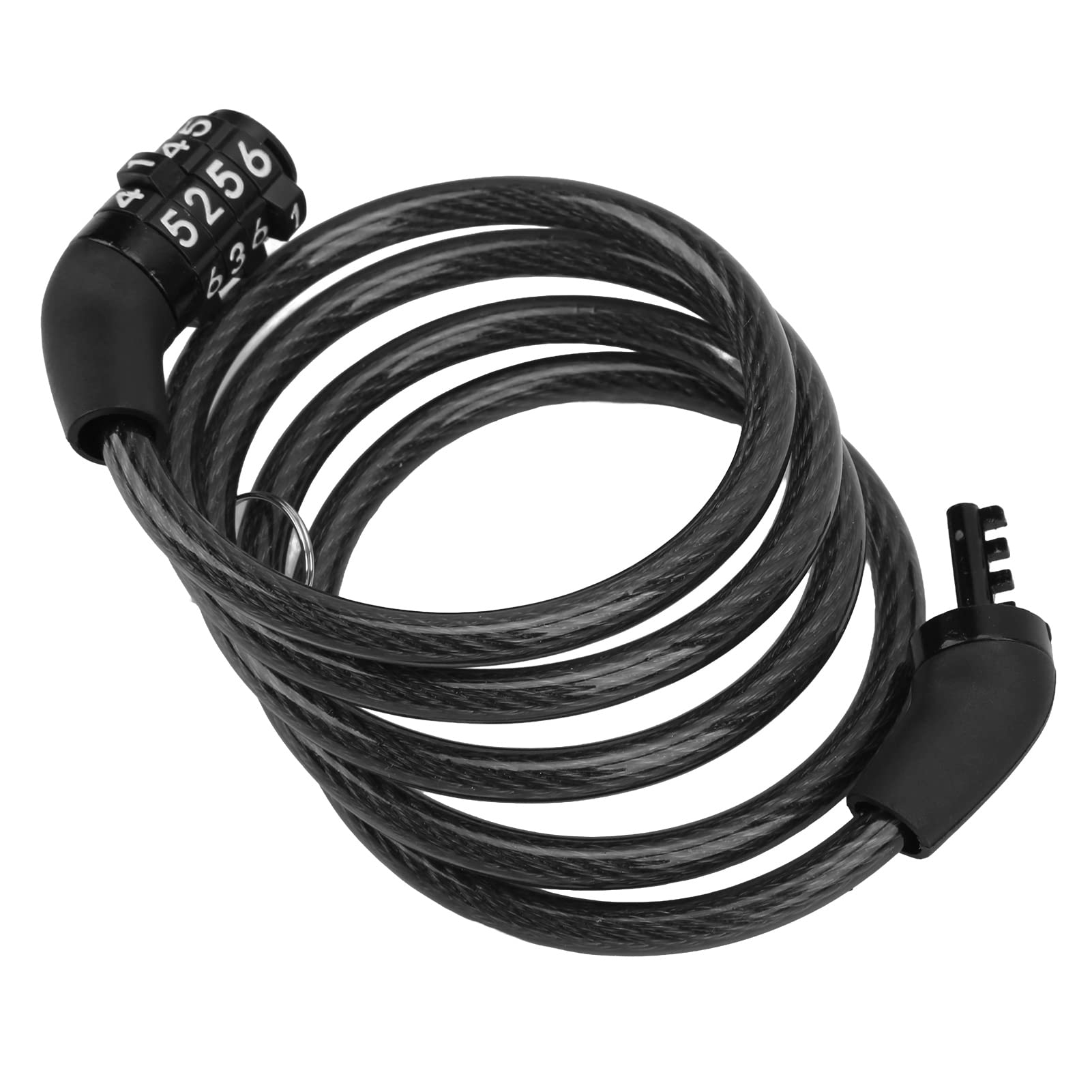 BuyWeek Bike Lock Cable, 4 Digit Bicycle Combination Lock Prevent Theft Bicycle Safety Lock for Mountain Bike Road Bike