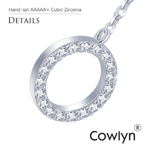 Cowlyn A Pair 925 Sterling Silver Earrings Tassel Threader Long Chain Ear Line Round Cubic Zirconia Drop Dangle Hypoallergenic Jewelry for Women