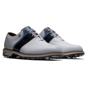 FootJoy Men's Premiere Series-Packard Golf Shoe, White/Navy/Light Blue, 10